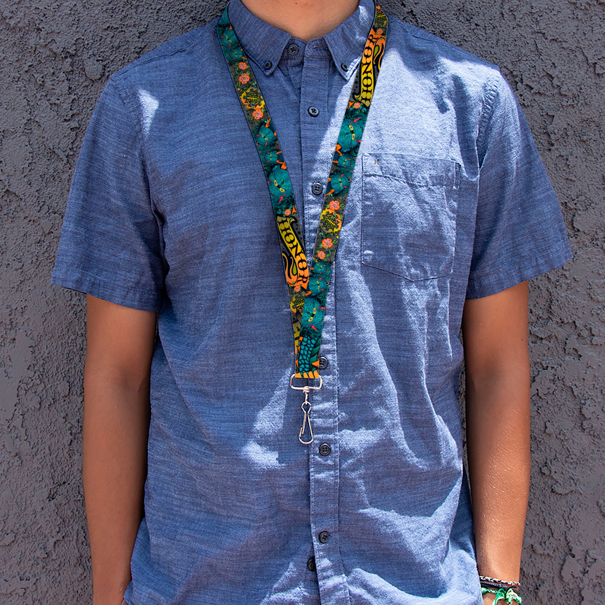 Lanyard - 1.0" - Honor Gray Lanyards Buckle-Down