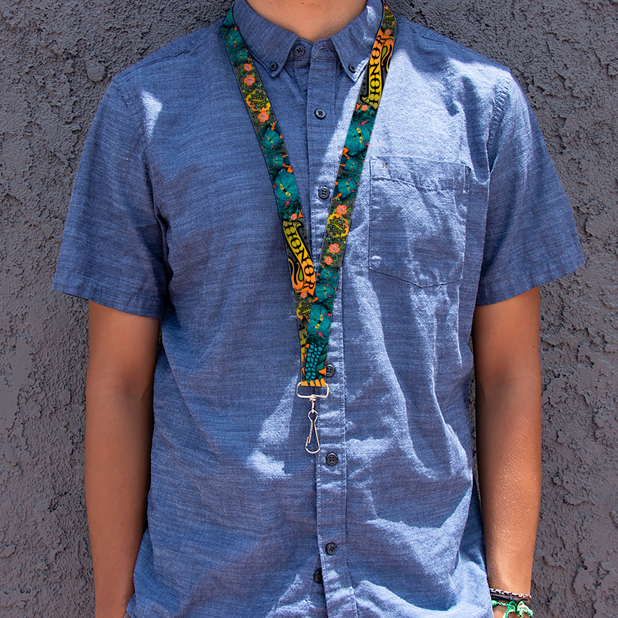 Lanyard - 1.0" - Honor Gray Lanyards Buckle-Down