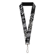 Lanyard - 1.0" - Honor Black White Lanyards Buckle-Down