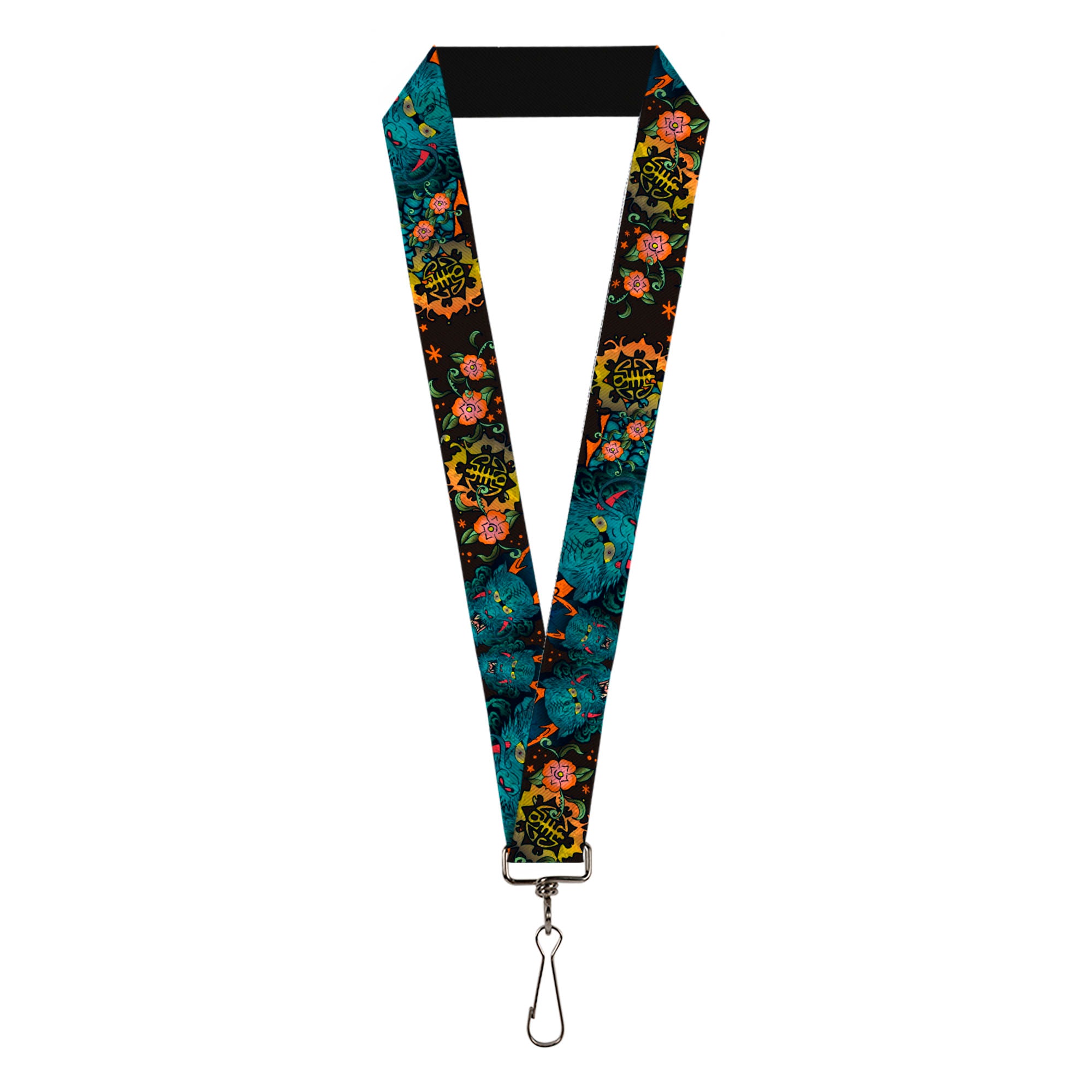 Lanyard - 1.0" - Honor CLOSE-UP Black Lanyards Buckle-Down