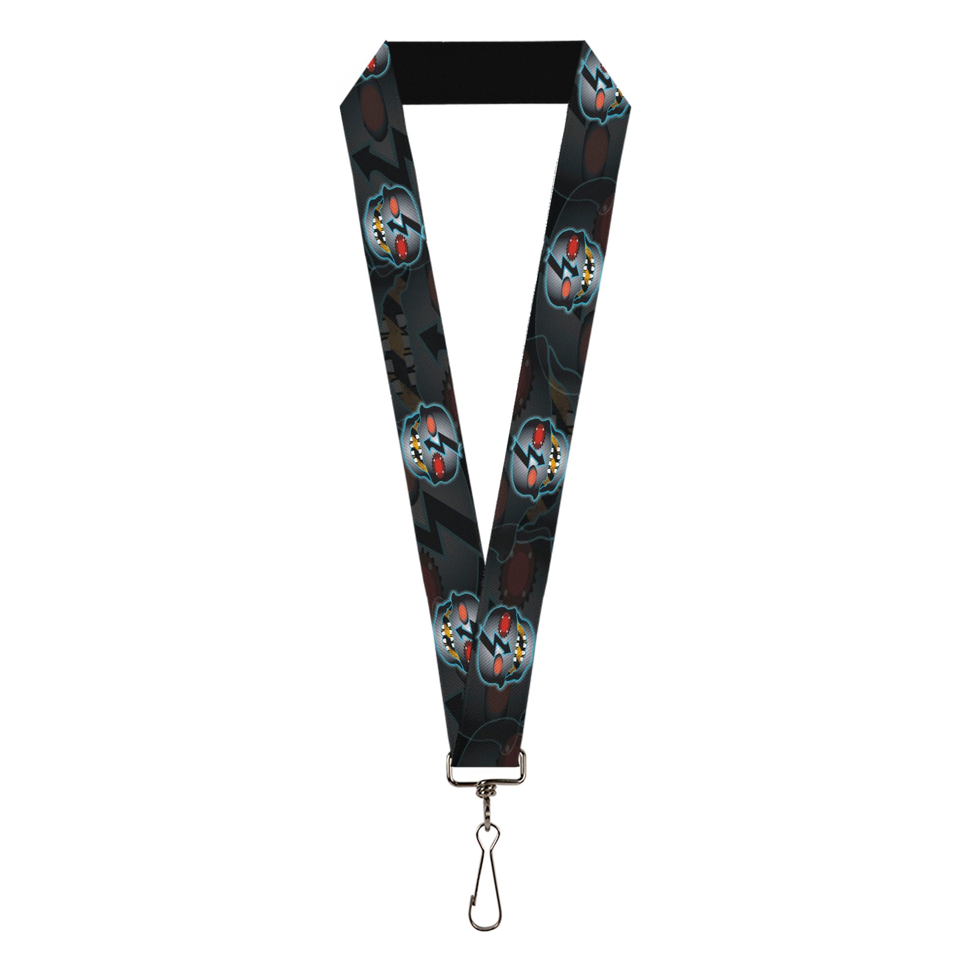 Lanyard - 1.0" - High Voltage Skull Lanyards Buckle-Down