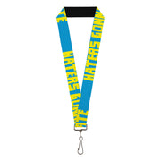 Lanyard - 1.0" - HATERS GONNA HATE Turquoise Yellow Lanyards Buckle-Down