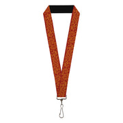 Lanyard - 1.0" - Holiday Trim Swirls Red Gold Lanyards Buckle-Down