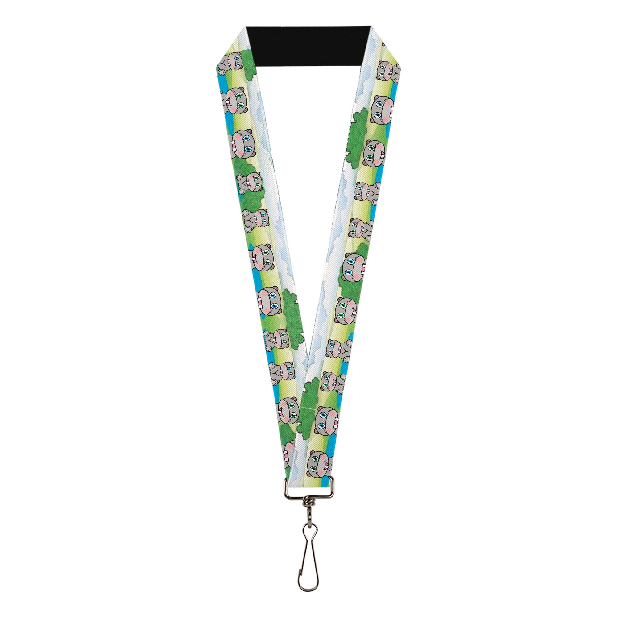 Lanyard - 1.0" - Hippo Cartoon Lanyards Buckle-Down