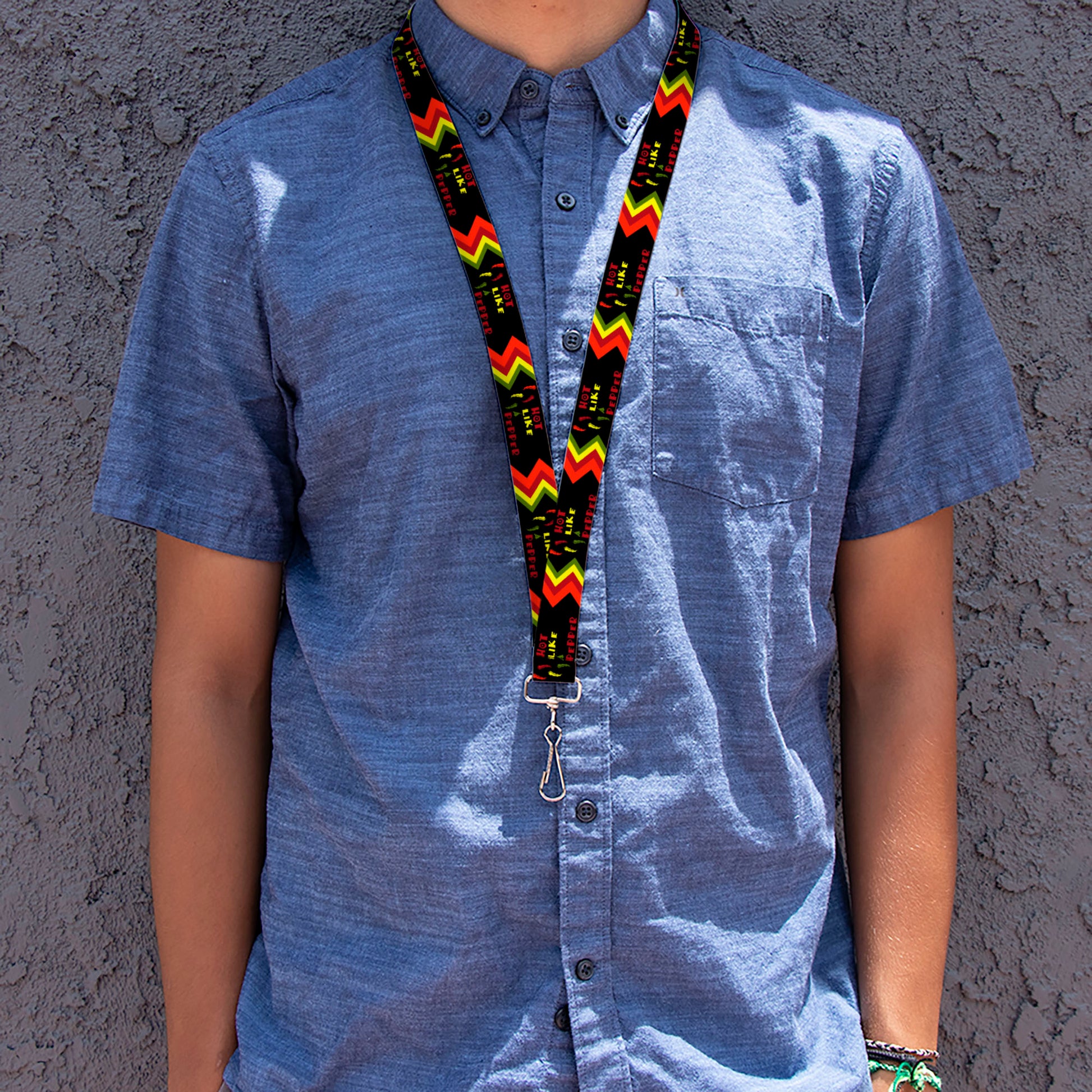 Lanyard - 1.0" - Hot Like A Pepper Lanyards Buckle-Down