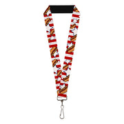 Lanyard - 1.0" - Hot Dogs Lanyards Buckle-Down