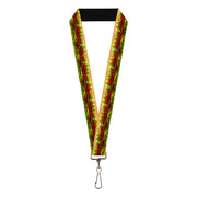 Lanyard - 1.0" - Hamburger Vivid Lanyards Buckle-Down