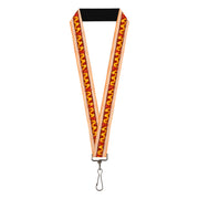 Lanyard - 1.0" - Hot Dog w Mustard & Ketchup Vivid Lanyards Buckle-Down