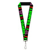 Lanyard - 1.0" - I "HEART" Zombies Lanyards Buckle-Down