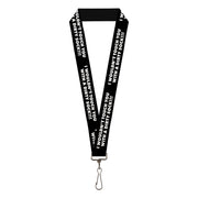 Lanyard - 1.0" - I WOULDN'T TOUCH YOU WITH A DIRTY SOCK!!! Black/White Lanyards Buckle-Down