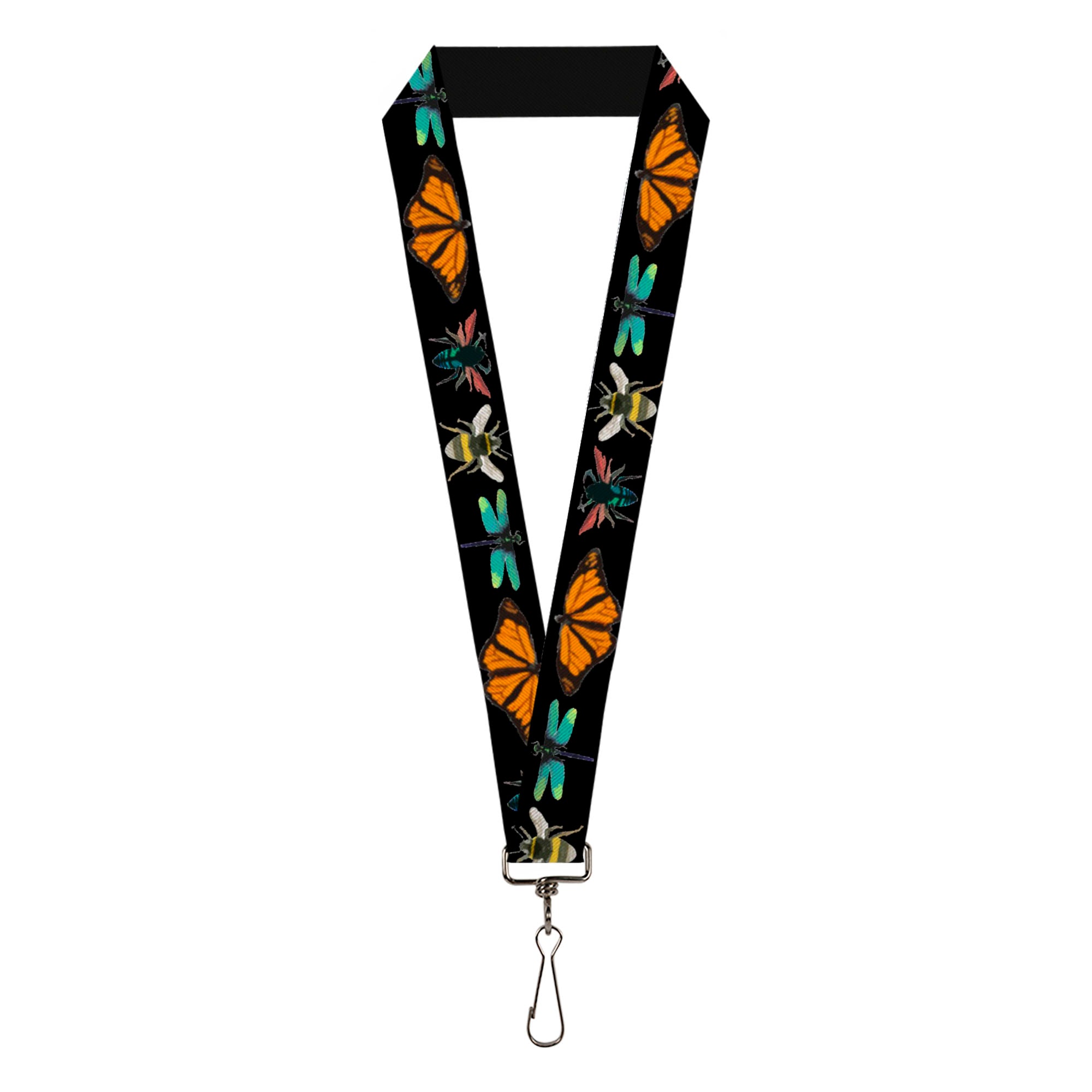 Lanyard - 1.0" - Insects CLOSE-UP Black Lanyards Buckle-Down