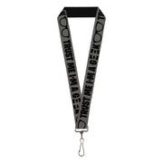 Lanyard - 1.0" - I'M A GEEK Glasses Gray Black Lanyards Buckle-Down
