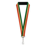Lanyard - 1.0" - Ireland Flag Stripes Distressed Lanyards Buckle-Down