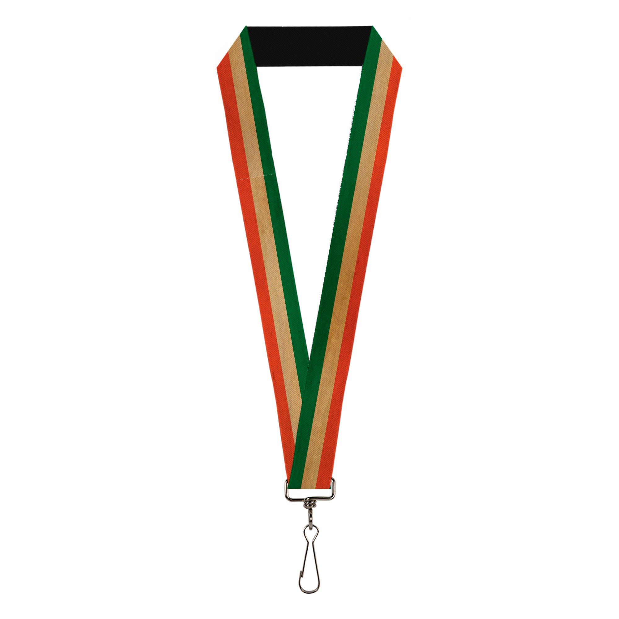 Lanyard - 1.0" - Ireland Flag Stripes Distressed Lanyards Buckle-Down