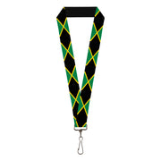 Lanyard - 1.0" - Jamaica Flags Lanyards Buckle-Down