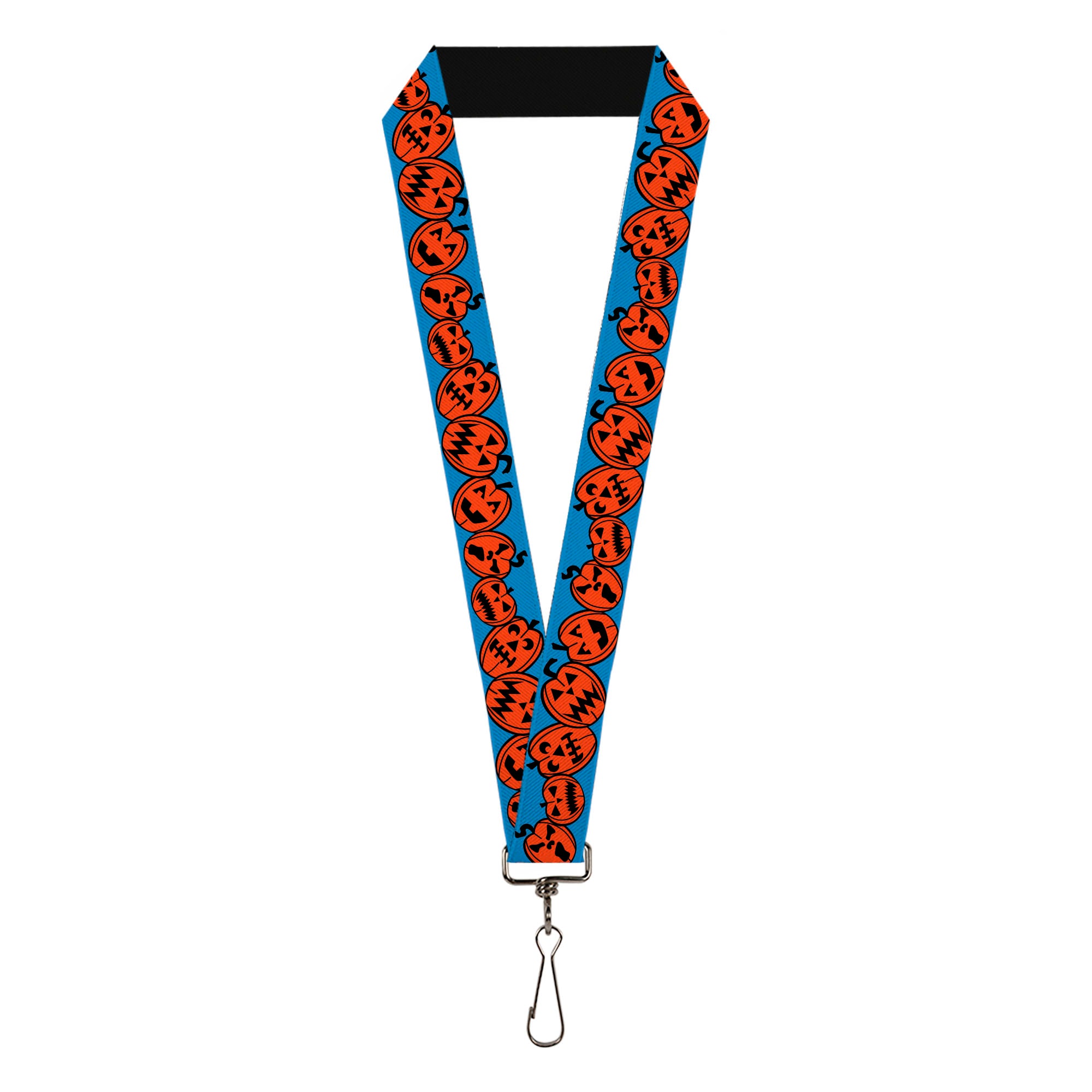 Lanyard - 1.0" - Jack-o'-Lanterns Blue Lanyards Buckle-Down