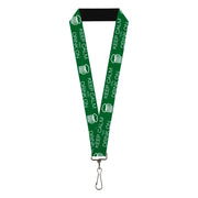 Buckle-Down Lanyard - KEEP CALM AND DRINK ON/Beer Green/White Lanyards Buckle-Down