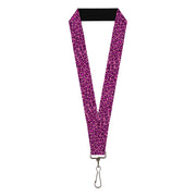 Lanyard - 1.0" - Leopard Pink Fuchsia Lanyards Buckle-Down