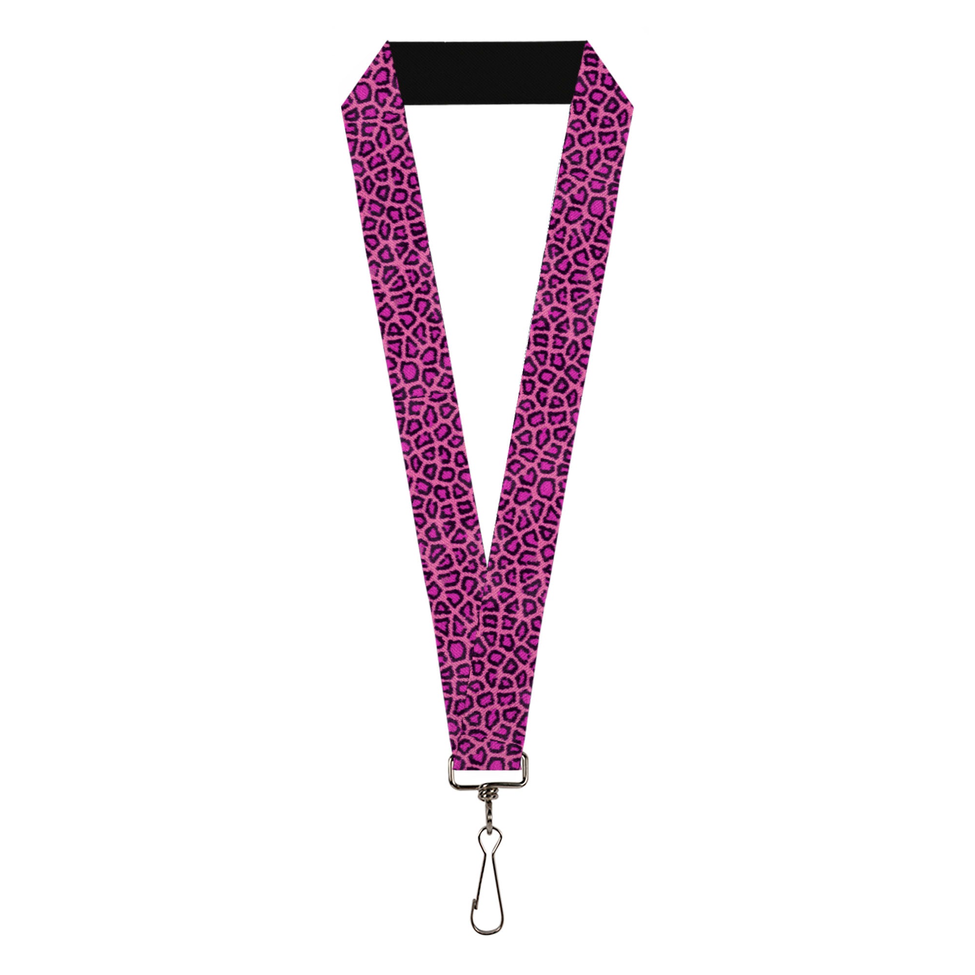 Lanyard - 1.0" - Leopard Pink Fuchsia Lanyards Buckle-Down
