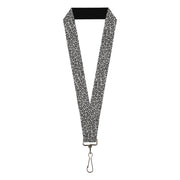 Lanyard - 1.0" - Leopard White Lanyards Buckle-Down