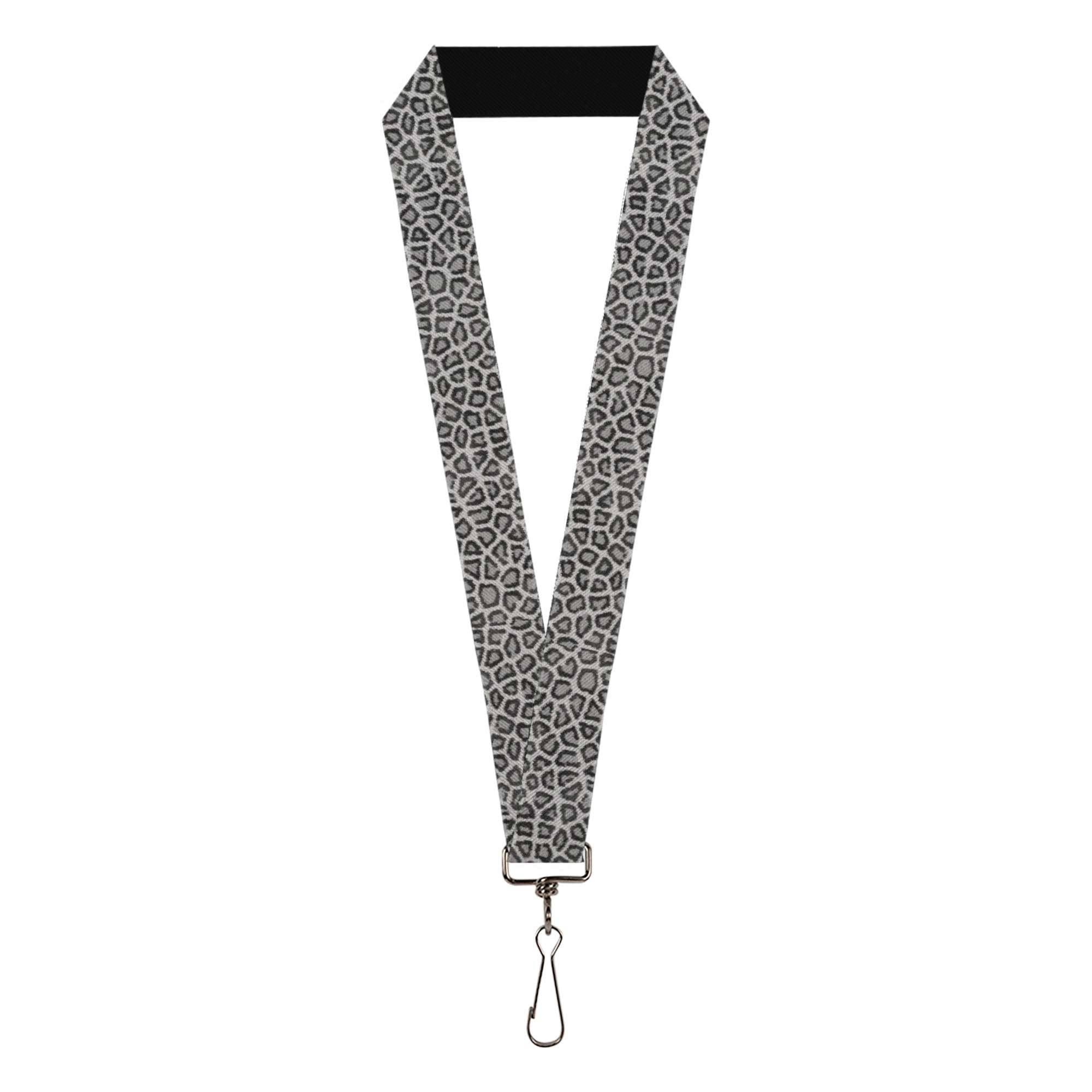 Lanyard - 1.0" - Leopard White Lanyards Buckle-Down