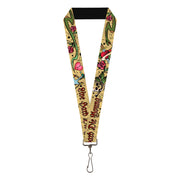 Lanyard - 1.0" - Live Hard Die Young Tan Lanyards Buckle-Down