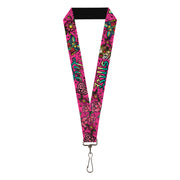 Lanyard - 1.0" - Love Kills Pink Lanyards Buckle-Down