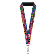 Lanyard - 1.0" - Love Love Purple Lanyards Buckle-Down