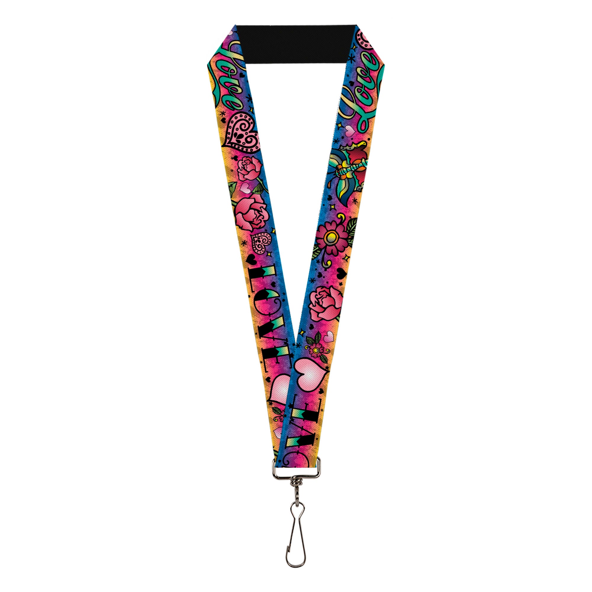 Lanyard - 1.0" - Love Love Purple Lanyards Buckle-Down