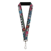 Lanyard - 1.0" - Love Love Gray Lanyards Buckle-Down