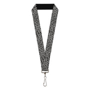 Lanyard - 1.0" - Leopard Black Lanyards Buckle-Down