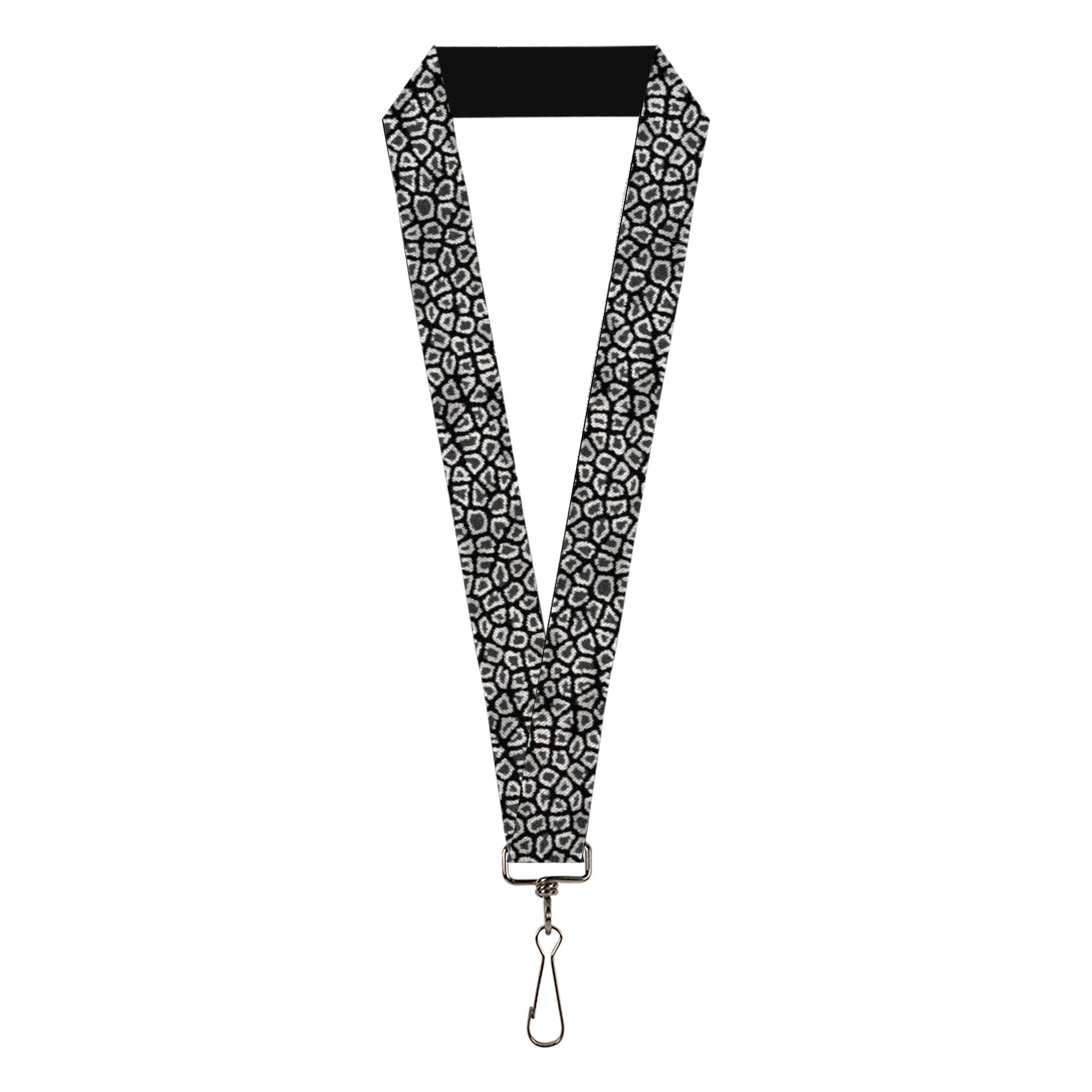 Lanyard - 1.0" - Leopard Black Lanyards Buckle-Down