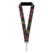 Lanyard - 1.0" - Love Kills CLOSE-UP Gray Lanyards Buckle-Down