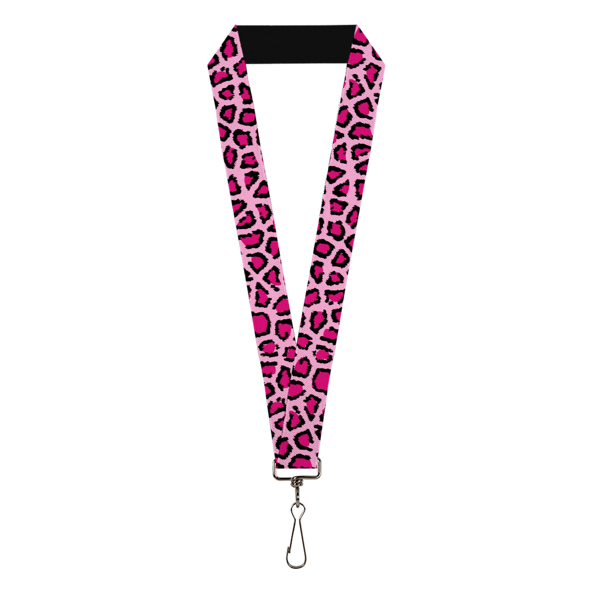 Lanyard - 1.0" - Leopard CLOSE-UP Pink Lanyards Buckle-Down
