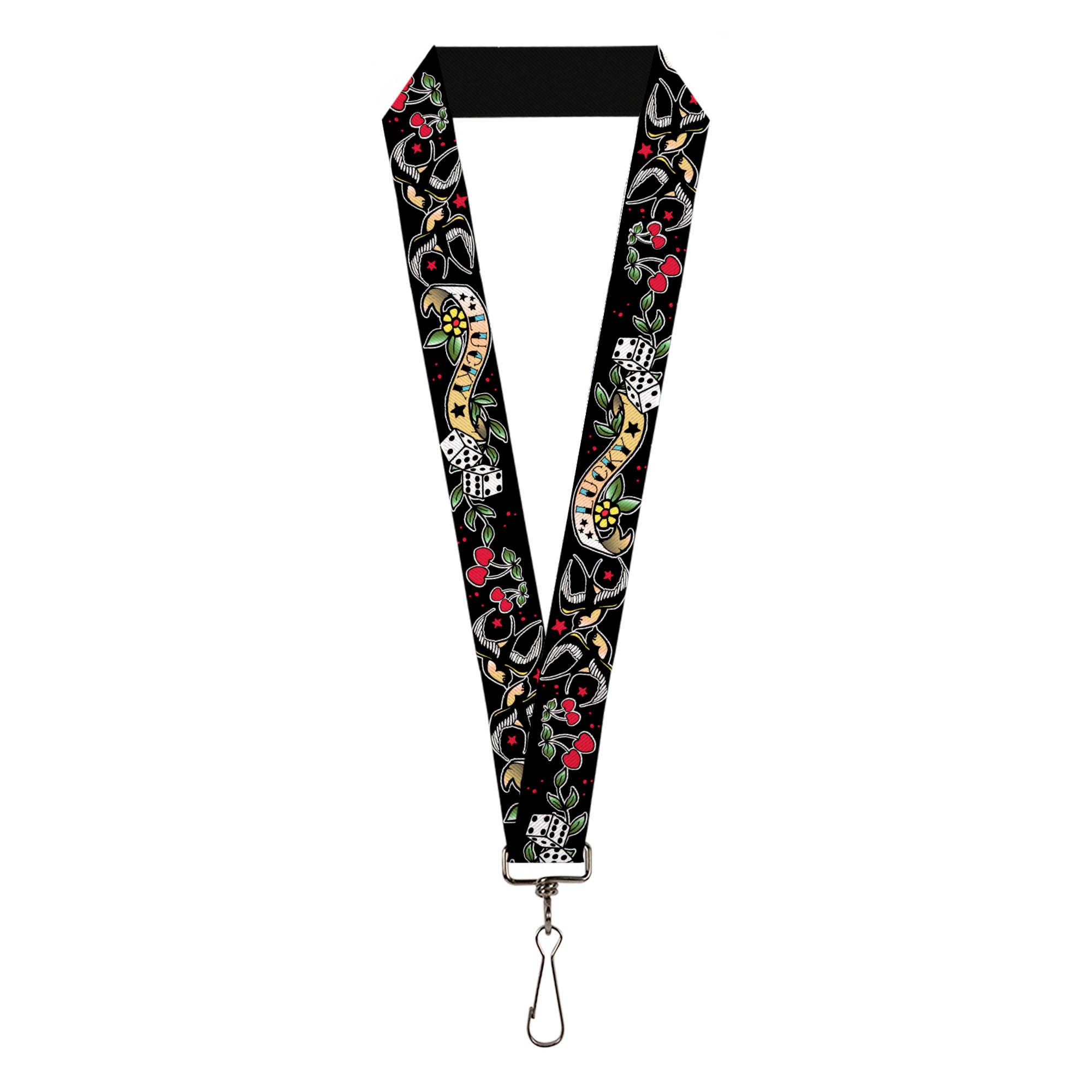 Lanyard - 1.0" - Lucky Black Lanyards Buckle-Down