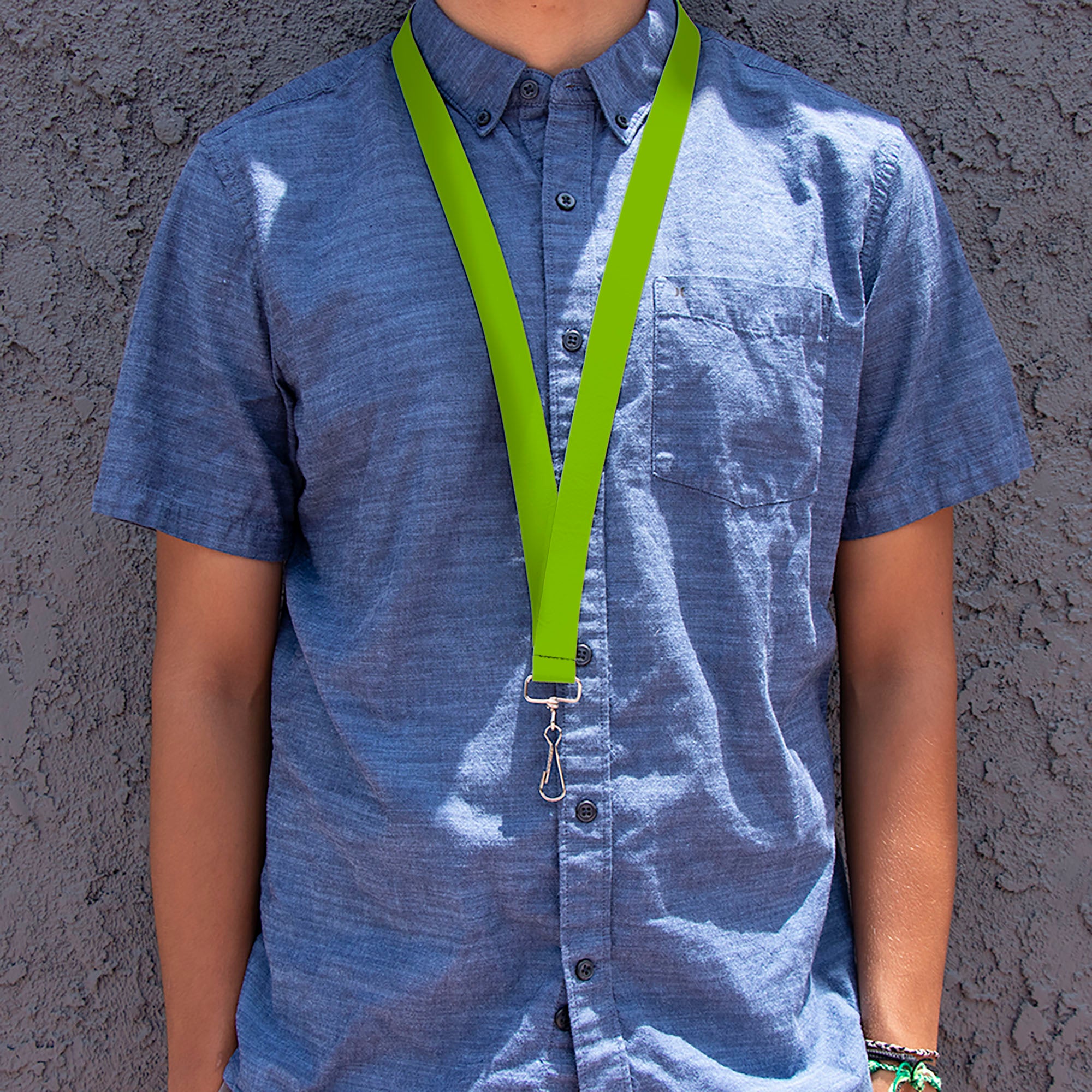 Lanyard - 1.0" - Lime Green Lanyards Buckle-Down