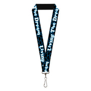 Lanyard - 1.0" - LIVING THE DREAM Black Blue White Lanyards Buckle-Down