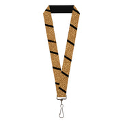Lanyard - 1.0" - Leopard Brown Black Slash Lanyards Buckle-Down