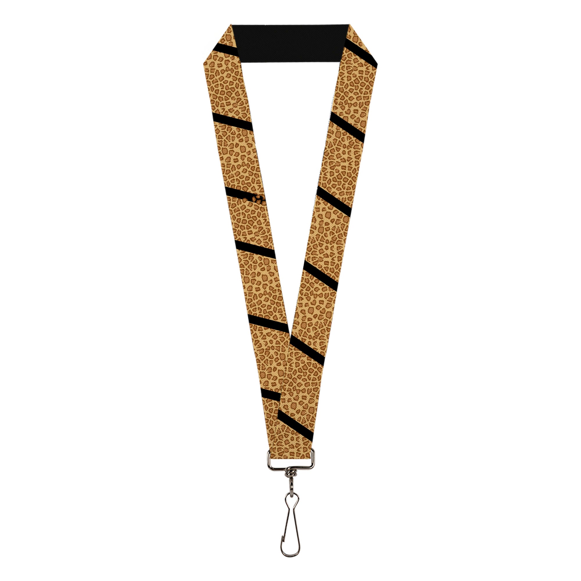 Lanyard - 1.0" - Leopard Brown Black Slash Lanyards Buckle-Down