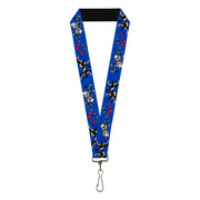 Lanyard - 1.0" - Lucky CLOSE-UP Blue Lanyards Buckle-Down