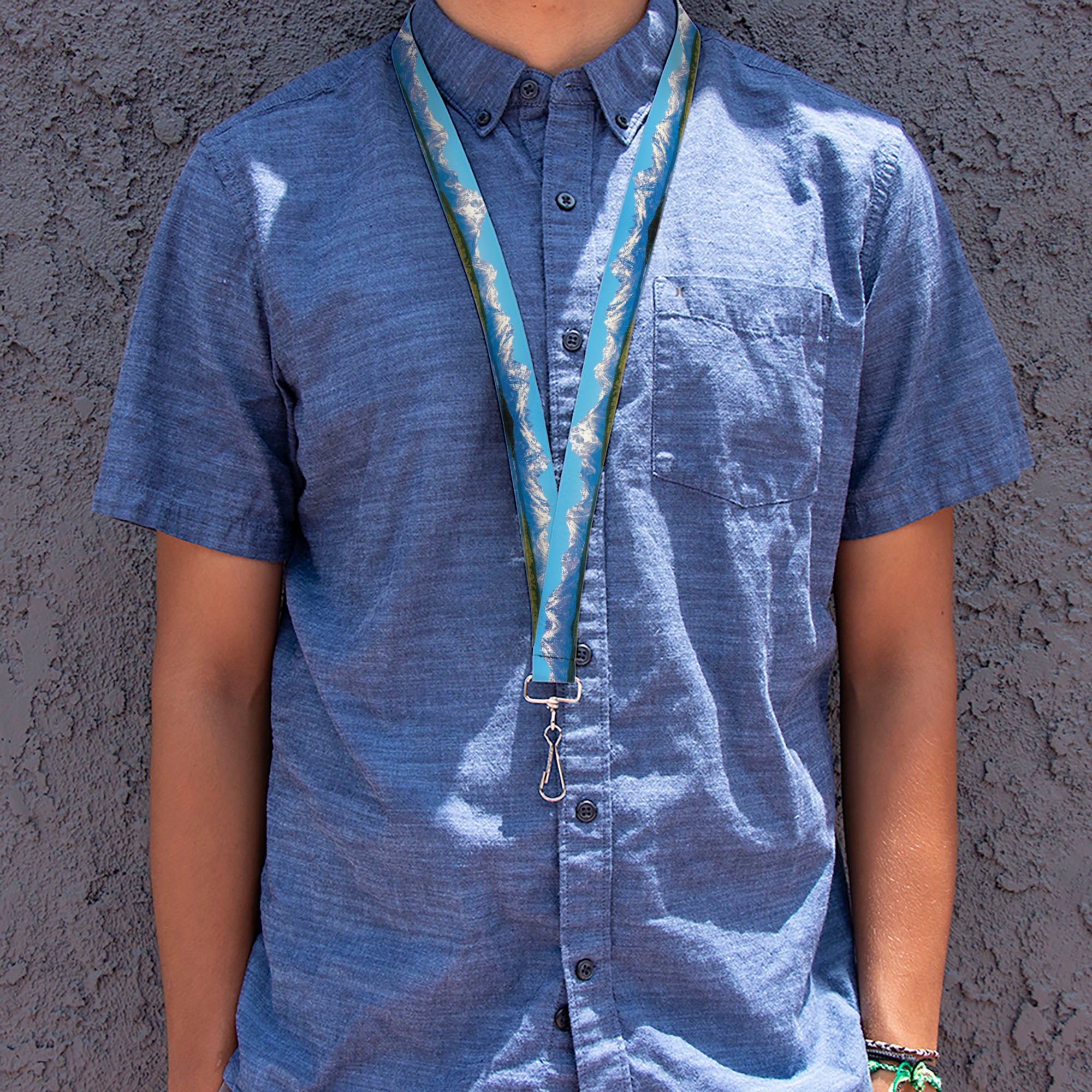 Lanyard - 1.0" - Landscape Snowy Mountains Lanyards Buckle-Down