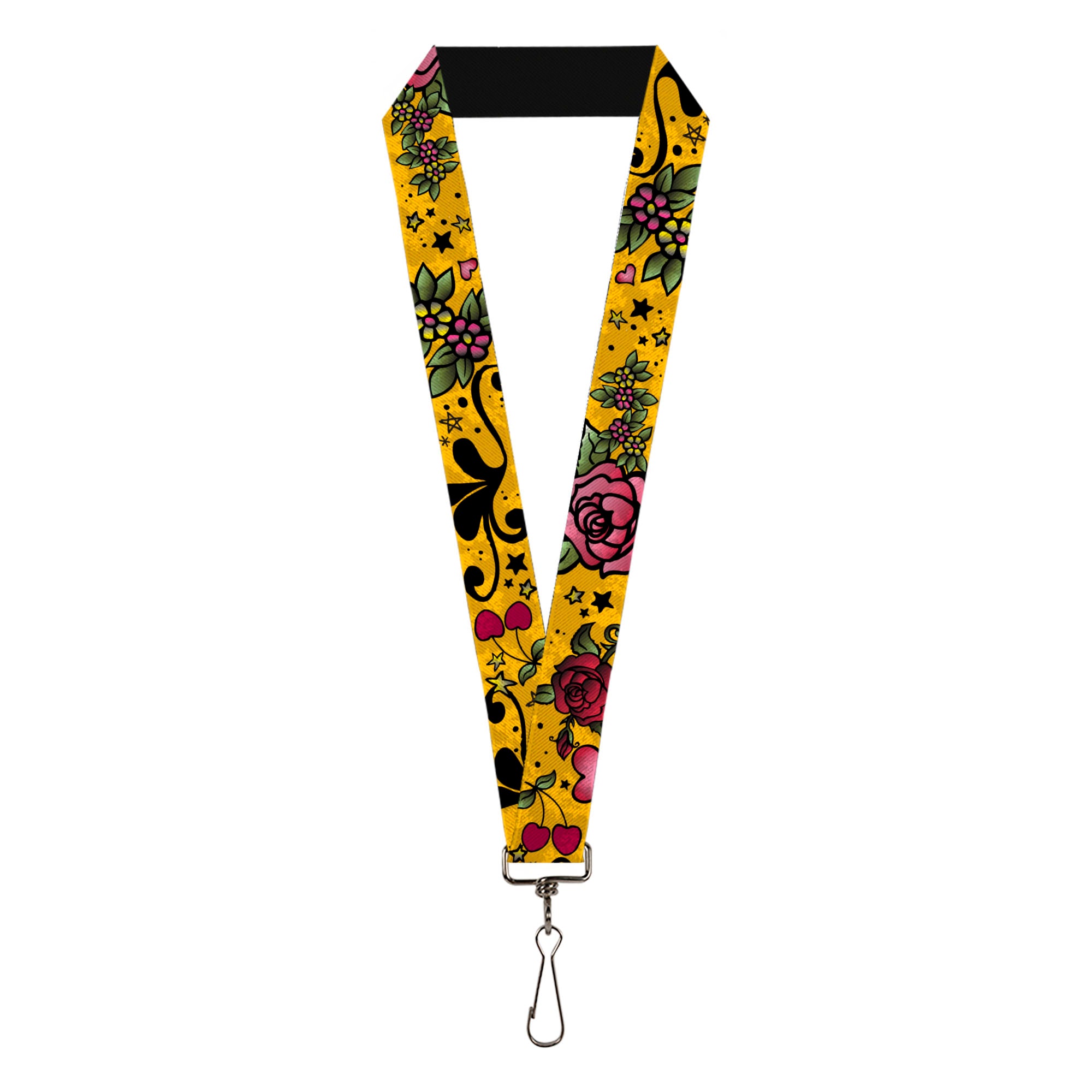 Lanyard - 1.0" - Mom & Dad CLOSE-UP Yellow Lanyards Buckle-Down