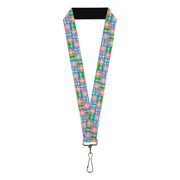 Lanyard - 1.0" - Madras Plaid Pink Lanyards Buckle-Down