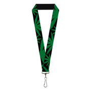 Buckle-Down Lanyard - Marijuana Leaf Close-Up Lanyards Buckle-Down