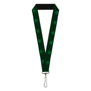 Buckle-Down Lanyard - Marijuana Garden Black/Green Lanyards Buckle-Down