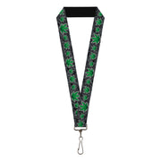 Buckle-Down Lanyard - Marijuana Haze Black Lanyards Buckle-Down