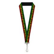 Buckle-Down Lanyard - Marijuana Haze Rasta/Rasta Lanyards Buckle-Down