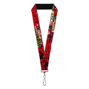 Lanyard - 1.0" - Mom & Dad Red Lanyards Buckle-Down
