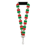 Lanyard - 1.0" - Mexico Flags Lanyards Buckle-Down