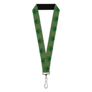 Buckle-Down Lanyard - Marijuana Garden Tan/Green Lanyards Buckle-Down